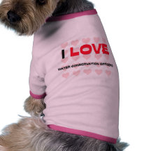 I LOVE WATER CONSERVATION OFFICERS DOGGIE TEE