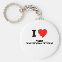 I Love Water Conservation Officers Keychain