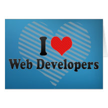 I Love Web Developers Cards