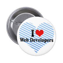 I Love Web Developers Pinback Buttons