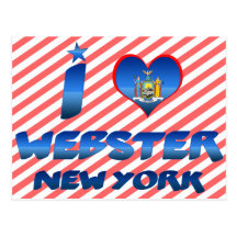 I love Webster, New York Post Cards