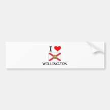 I Love WELLINGTON Florida Bumper Sticker