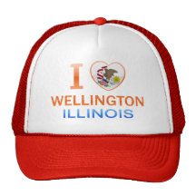 I Love Wellington, IL Trucker Hat