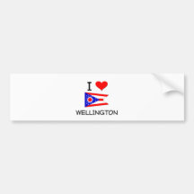 I Love Wellington Ohio Bumper Stickers