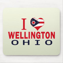 I love Wellington, Ohio Mouse Pads