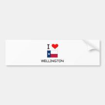 I Love Wellington Texas Bumper Stickers