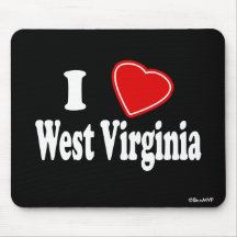 I Love West Virginia Mousemats