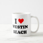 I Love Westin Beach Florida Mugs