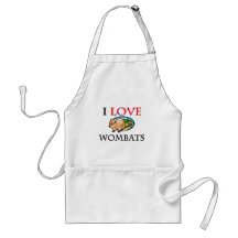 I Love Wombats Apron