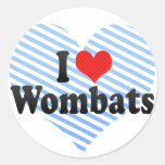 I Love Wombats Sticker