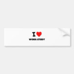 I love Work-Study Bumper Sticker