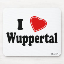 I Love Wuppertal Mouse Pads