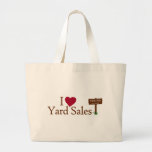 I Love Yard Sales Canvas Bags