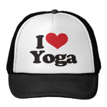I Love Yoga Hat