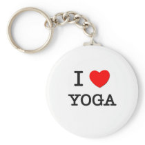 I Love Yoga keychains