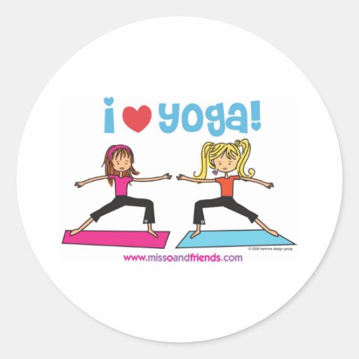 i love yoga sticker