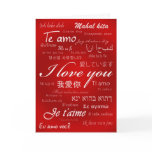 I Love You (30 Languages) Greeting Cards