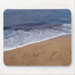 I love you ... beach love mouse pads