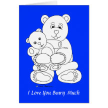 I Love You Beary Much Cards