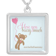 I love you beary much valentines day jewelry
