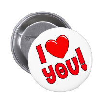 I Love You Buttons