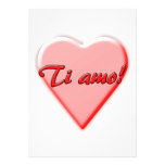 I Love You card Personalized Invitation