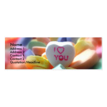 I Love You, in Heart Candy Business Card