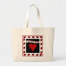 I Love You Ladybugs Tote Bag