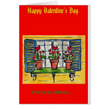 I love you my my little flower greeting card