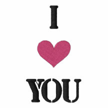 "I LOVE YOU" SHIRT - Customised EMBROIDERY Polo Shirt