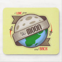 I Love You To The Moon And Back - Mousepad