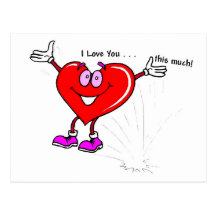 I Love You - Valentine Postcard