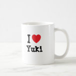I love Yuki heart T-Shirt Mugs
