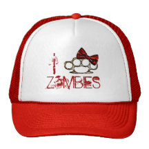 I Love Zombies-KnuckleBow Mesh Hat