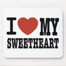 I LOVEMY SWEETHEART MOUSE PAD