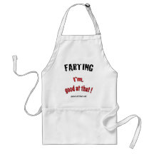 I"m good at that. apron