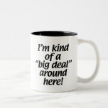 I’m kind of a big deal around here. mug