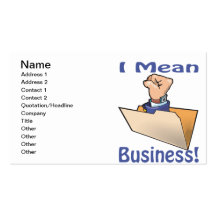 I Mean Business Business Card