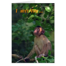 I miss you greeting card