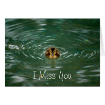 I Miss You Greeting Card