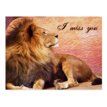 I miss you_ Postcard