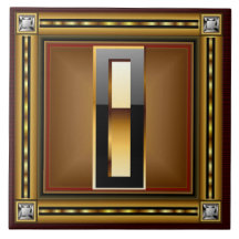 I Monogram Premium Best viewed large. see notes Ceramic Tile