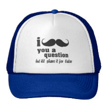 i moustache you a question mesh hat