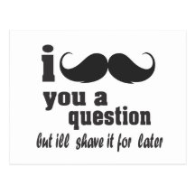 i moustache you a question postcards