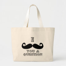 I Moustache You a Question Tote Bag