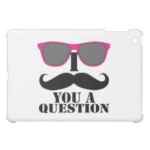 I MUSTACHE YOU A QUESTION PINK SUNGLASSES