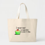 I Never Met A Cupcake I Didn't Like Canvas Bag