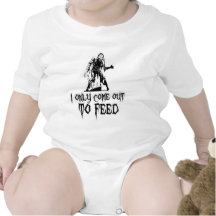 I Only Come Out To Feed Retro Zombie Shirt
