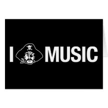 i pirate music greeting cards