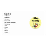 I Play Hockey Tshirts and Gifts Business Card Template